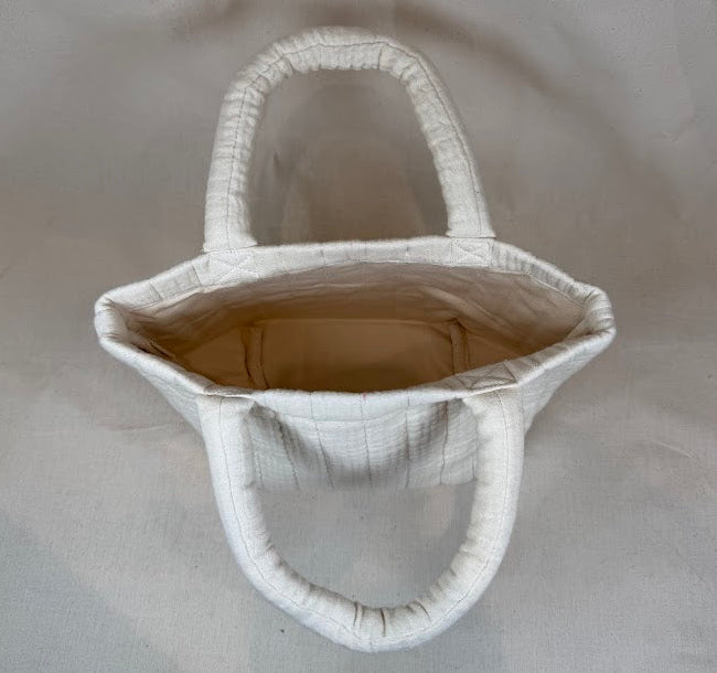 Quilted Tote Bag – Natural