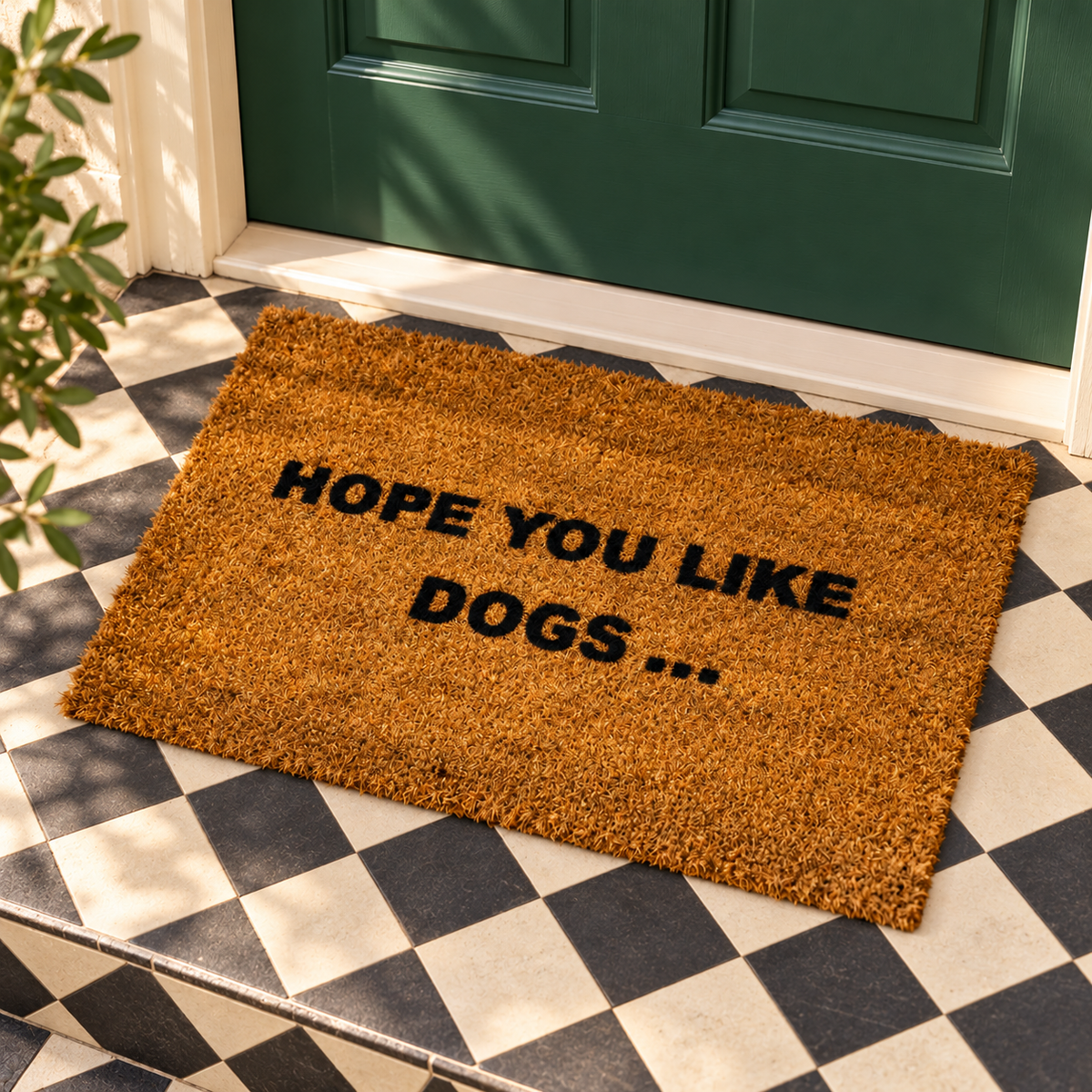Hope You Like Dogs Coir Doormat