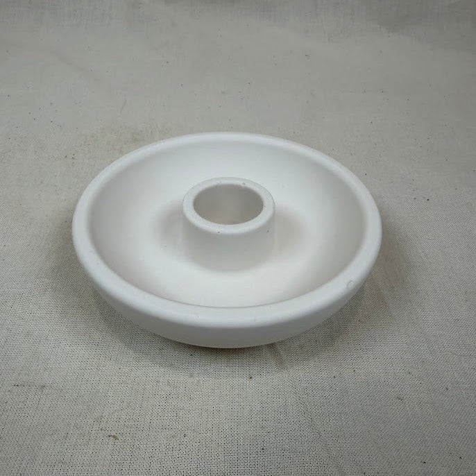 Round Taper Candle Holder - Bone White