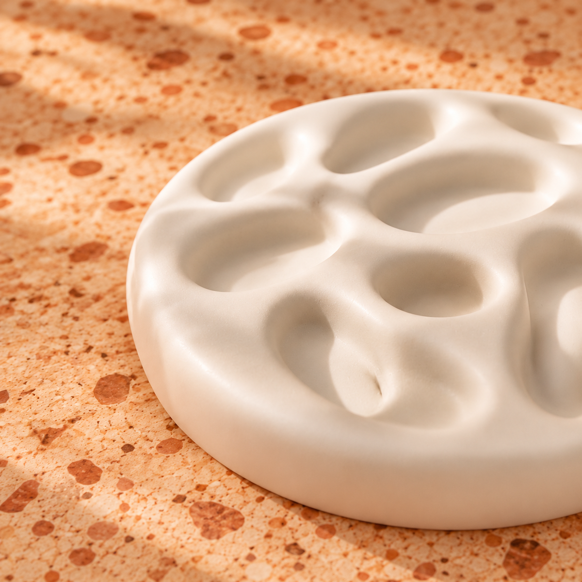 Pebble Ring Dish - Bone White