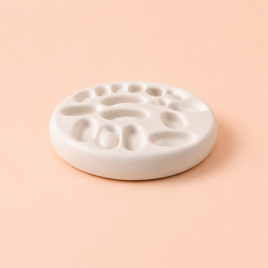 Pebble Ring Dish - Bone White