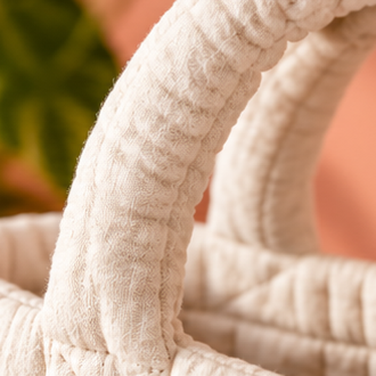 Quilted Tote Bag – Natural